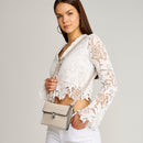 Women's Crossbody Bag with Staple Detail | Derimod