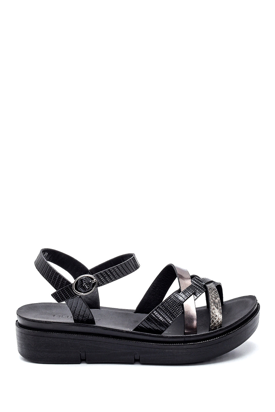 Kadın Dolgu Topuk Casual Sandalet 21SFE465214 | Derimod
