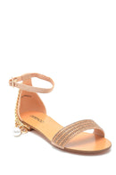 Women's Gold Chain Detailed Sandals | Derimod