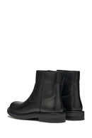Geox Women's Black Serilda Zippered Leather Boots | Derimod