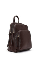 Women's Brown Leather Backpack | Derimod