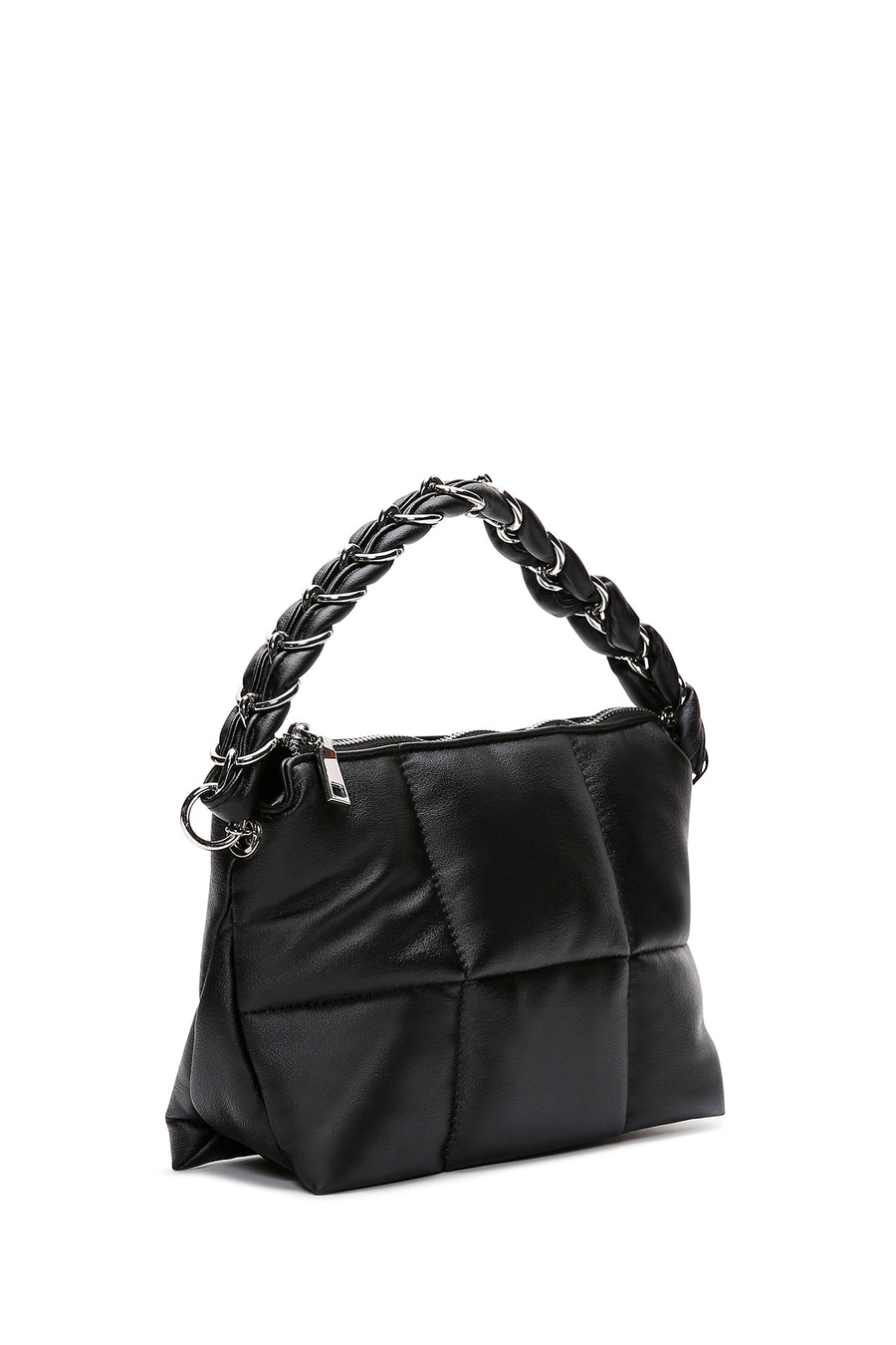 Women's Black Quilted Crossbody Bag