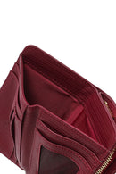 Women's Burgundy Wallet | Derimod