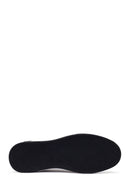 Male Black Lace-Up Leather Sneaker | Derimod