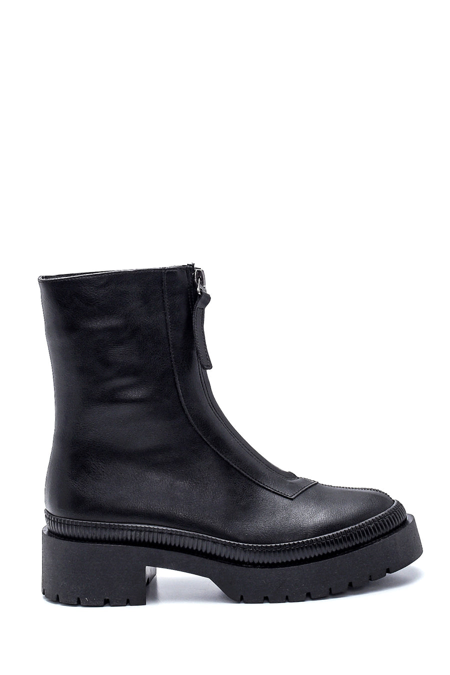 Women's Front Zipper Boots 21WFE221618 | Derimod