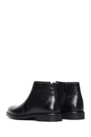 Men's Black Zippered Leather Casual Boots | Derimod