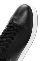 Men's Black Lace-up Leather Sneaker | Derimod