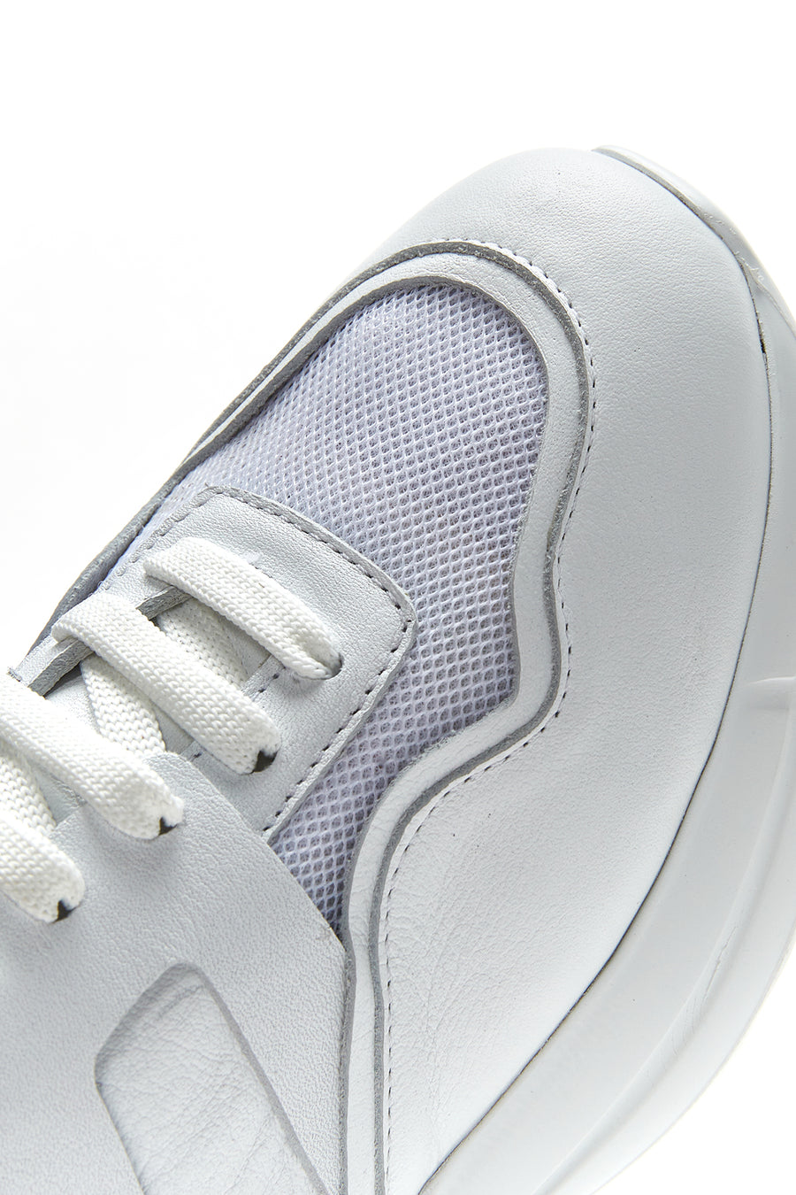Women's Leather High Sole Sneaker