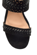 Women's Knitted Detailed Nubuck Heeled Shoes | Derimod