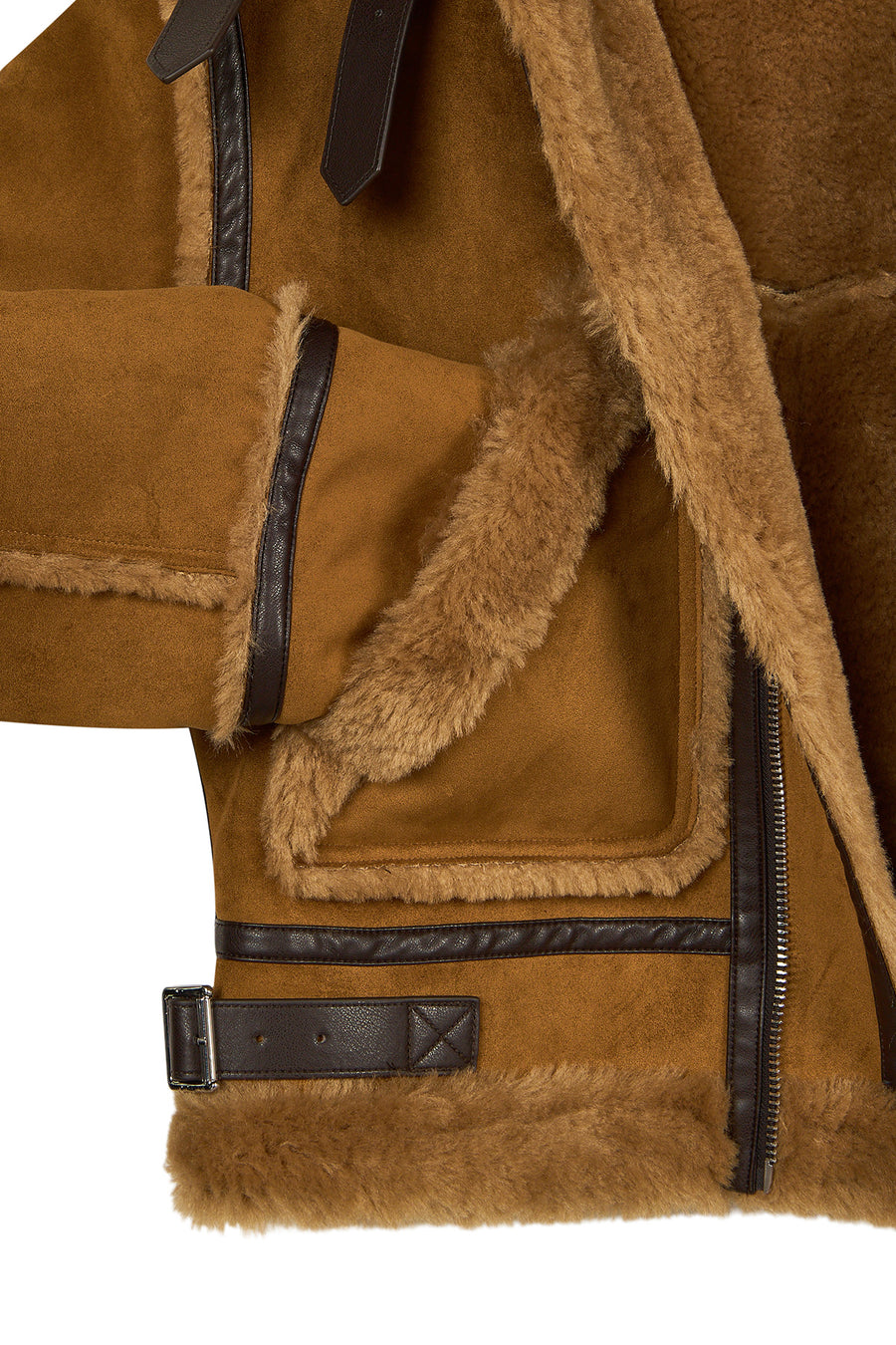 Stokholm Kadın Camel Oversize Teddy Mont