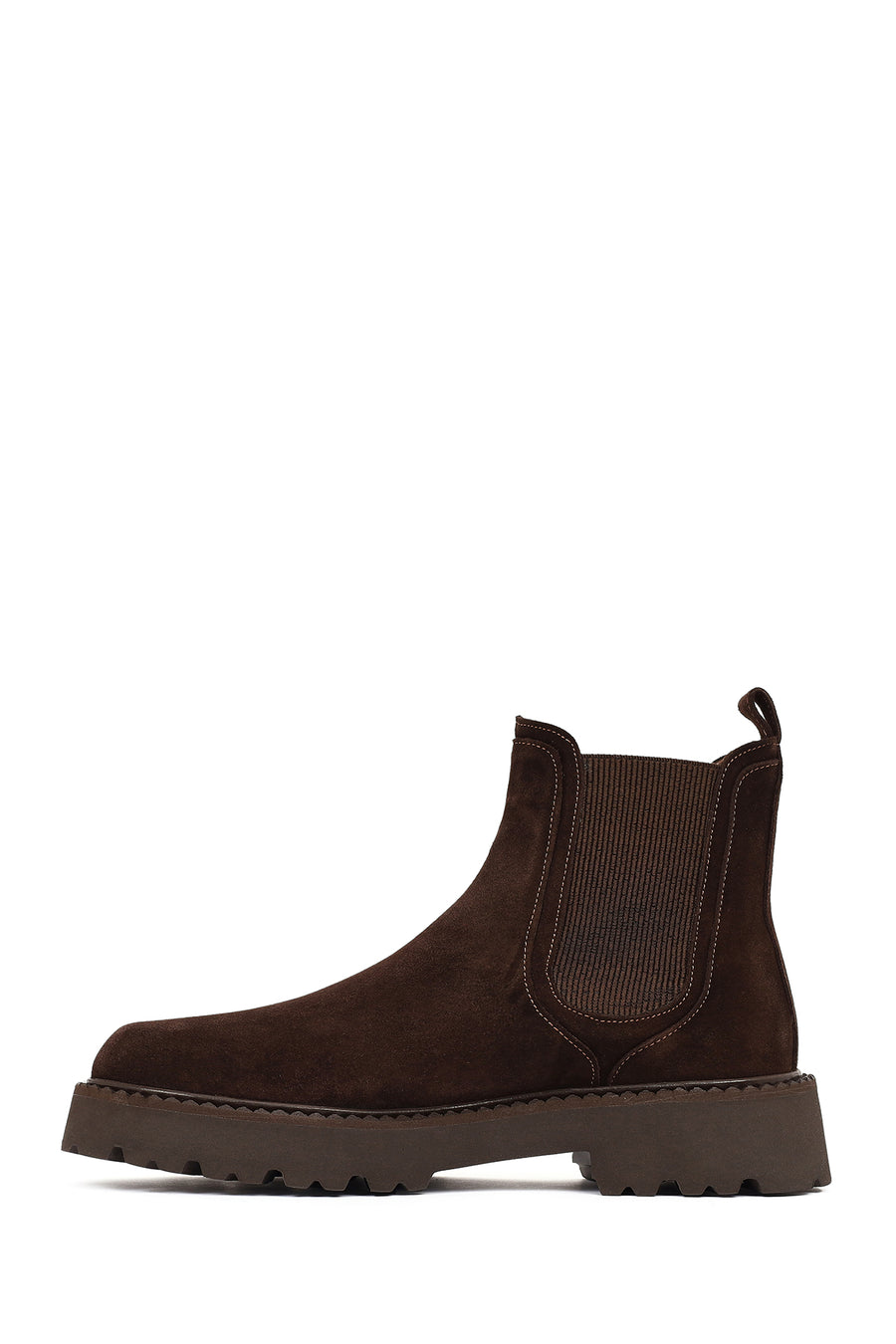 Men's Brown Suede Leather Chelsea Boots