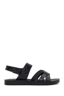 Women's Black Strappy Sandals | Derimod
