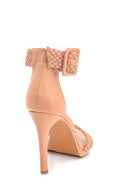 Women's Knitted Detailed Heeled Sandals | Derimod