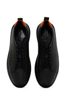 Men's Khaki Lace-up Leather Sneaker | Derimod