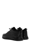 Men's Black Lace-up Leather Sneaker | Derimod