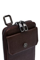 Men's Brown Leather Crossbody Bag | Derimod