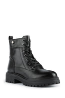 Women's Geox Iridea Zippered Leather Boots | Derimod