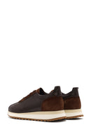 Men's Brown Lace-up Thick-Sole Leather Sneaker | Derimod