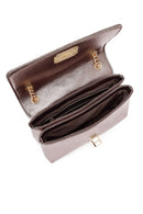 Women's Bronze Long Chain Strap Quilted Shoulder Bag | Derimod