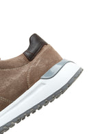 Erkek Vizon Süet Deri Sneaker | Derimod