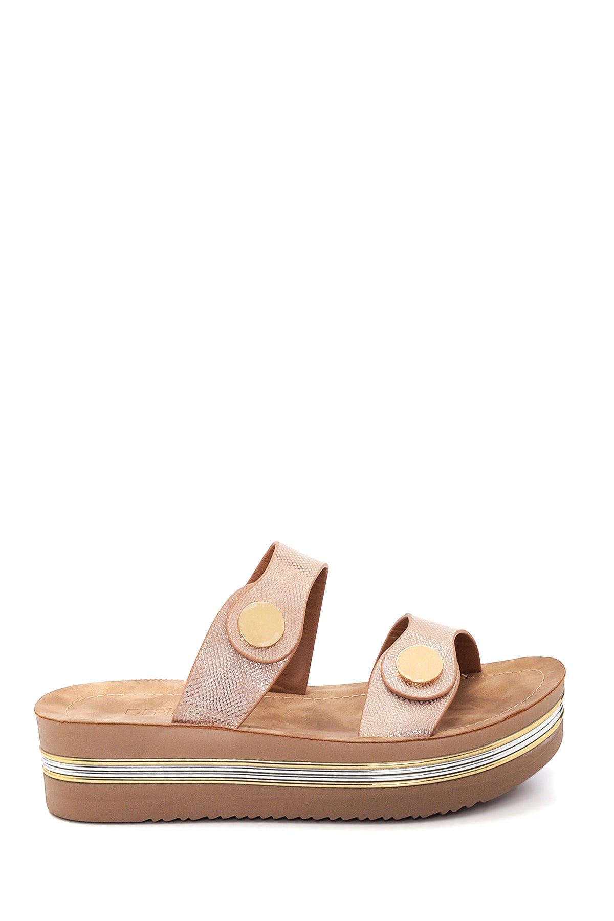 Women's Double Buckle Slippers 22SFE466632 | Derimod