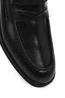 Men's Black Leather Classic Loafer | Derimod