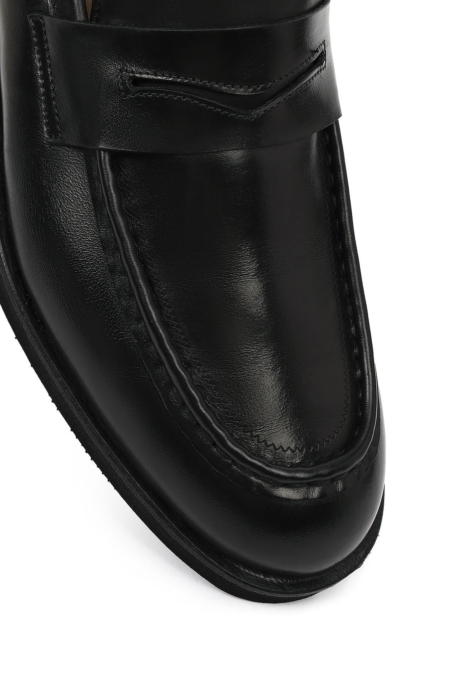 Erkek Siyah Deri Klasik Loafer