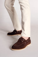 Male Brown Lace-up Suede Casual Shoes | Derimod