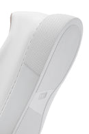 Women's White Lace-Up Leather Sneaker | Derimod