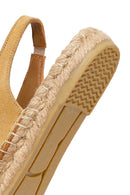 Kadın Camel Tokalı Süet Deri Espadril | Derimod