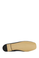 Derimod Flex Women's Black Bowknot Leather Ballerinas | Derimod