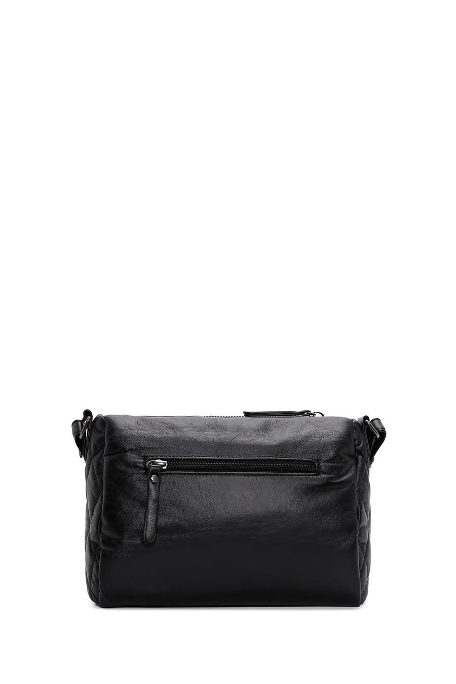 Women's Black Quilted Crossbody Bag