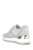 Geox Women's Gray Desya Laced Thick Soled Sports Shoes | Derimod