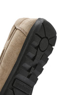 Men's Beige Suede Leather Casual Loafer | Derimod
