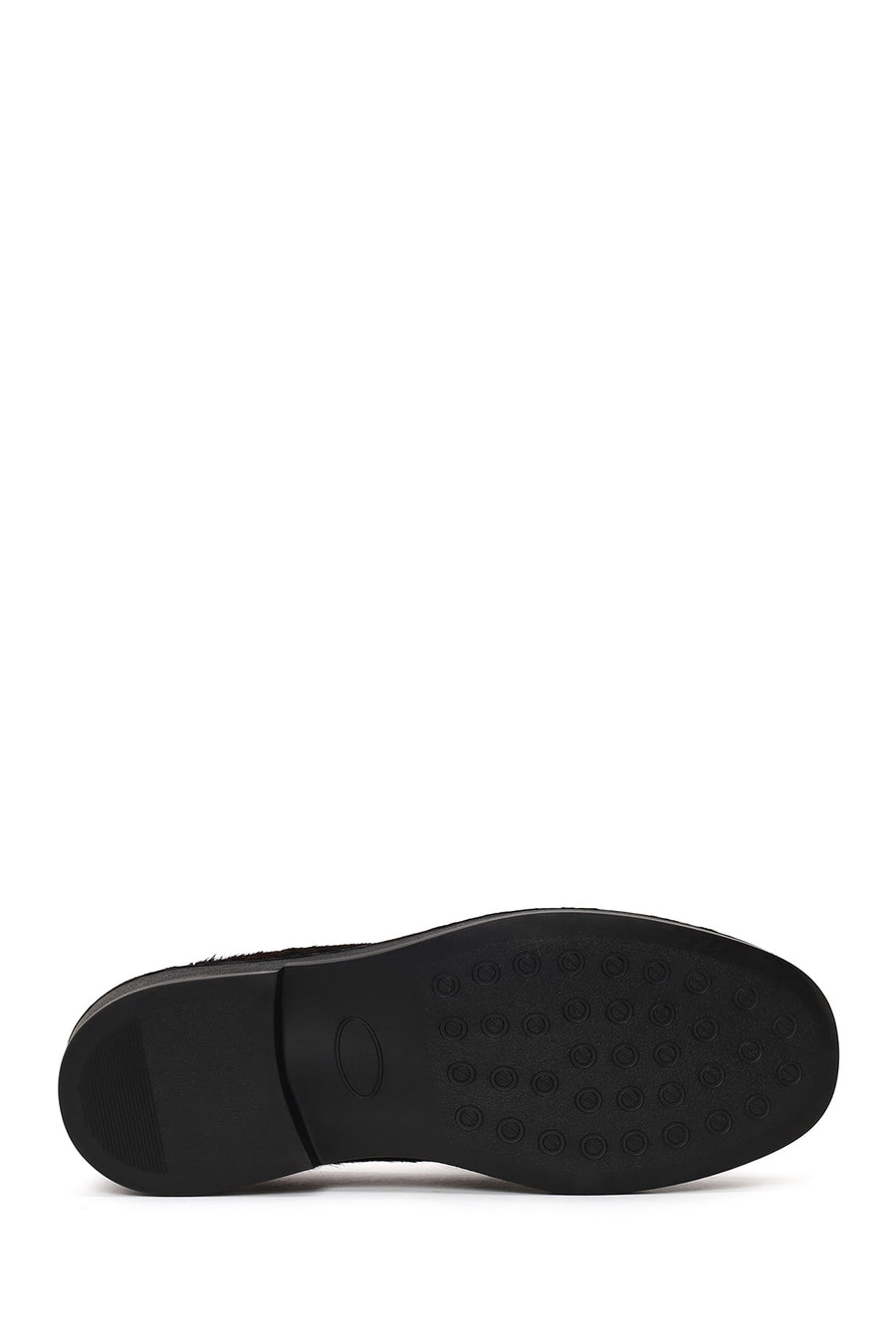 Woman Leopard Print Furry Leather Masculine Loafer
