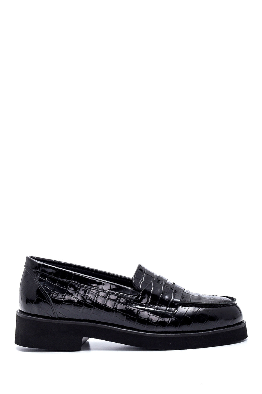 Women's Leather Crocodile Loafer 21WFD1355E3 | Derimod