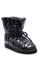 Women's Leather Shiny Puffy Boots | Derimod