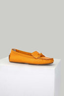 Yellow Women's Leather Loafer | Derimod
