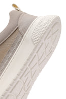 Men's Beige Lace-Up Thick-Sole Sneakers | Derimod