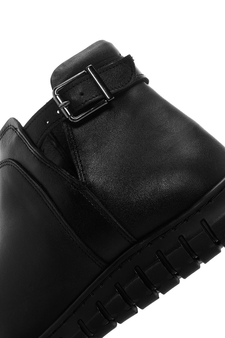 Women's Black Leather Comfort Boots