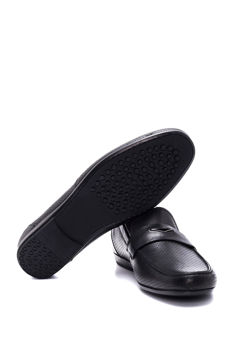 Erkek Deri Baskılı Loafer