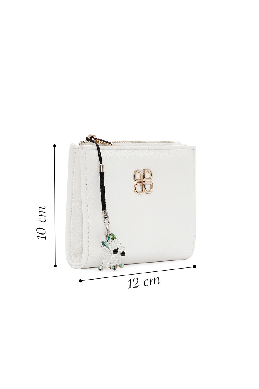 Women's White Accessory Detailed Wallet
