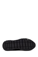 Erkek Kahverengi Bağcıklı Kalın Tabanlı Deri Casual Sneaker | Derimod