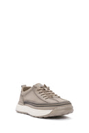 Men's Beige Lace-Up Fabric Sneakers | Derimod