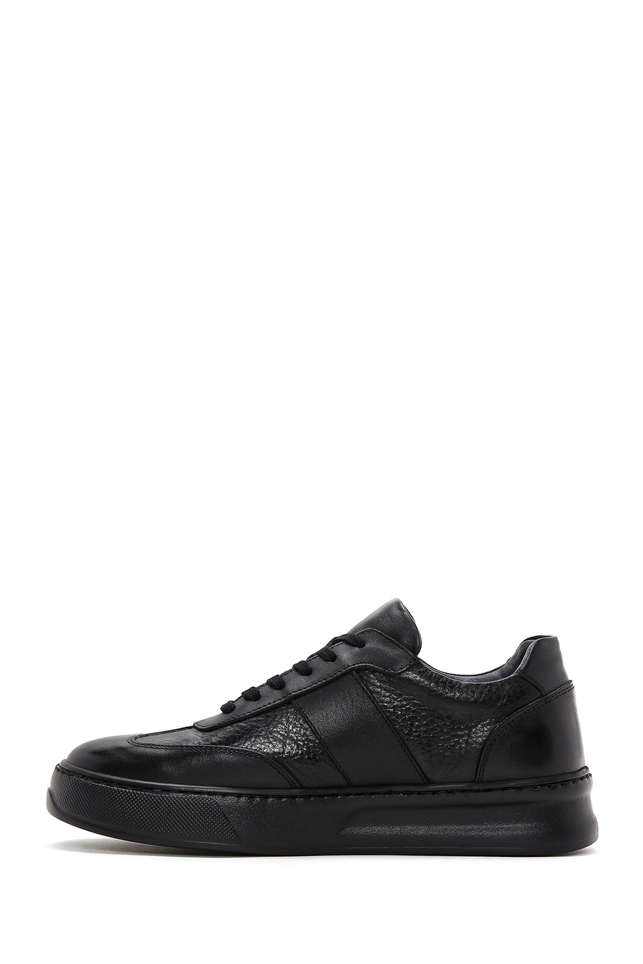 Men's Black Leather Sneaker