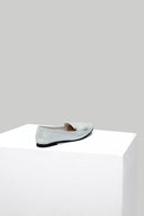 Gray Women's Leather Loafer | Derimod