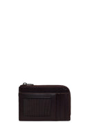 Male Brown Leather Cardholder | Derimod
