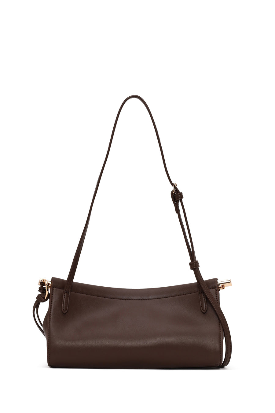 Woman Brown Long-Strap Mini Shoulder Bag