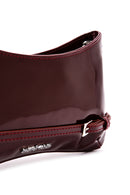 Women's Claret Red Patent Leather Shoulder Bag | Derimod