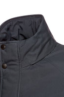 Geox Men's Navy Blue Andalo Long Leather Coat | Derimod